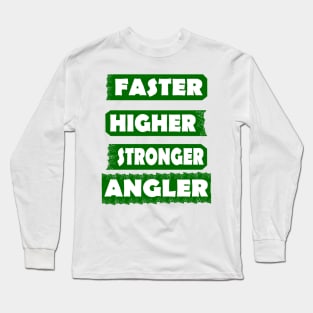 Angel Fischen Angelzubehör Ausflug Geschenk Spruch Long Sleeve T-Shirt